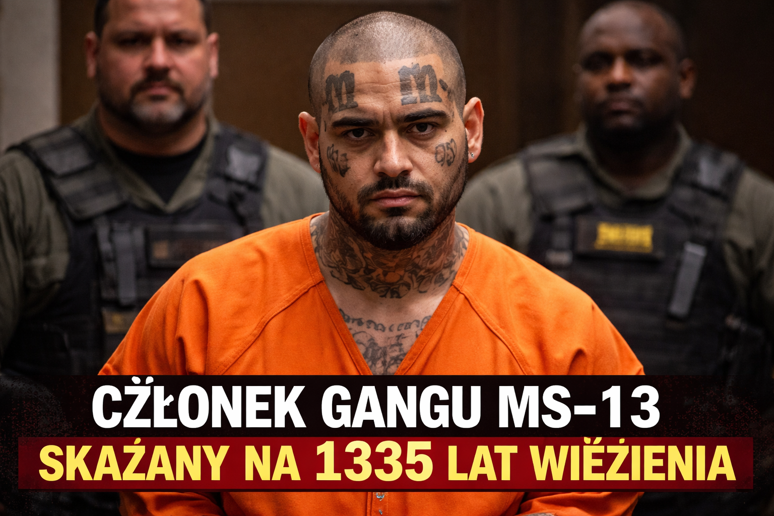 Gang MS-13: członek skazany na 1335 lat więzienia za morderstwa