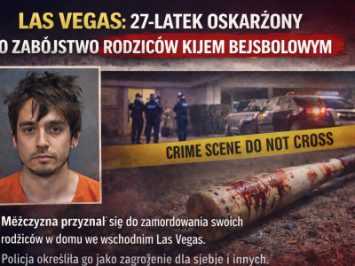 Las Vegas: 27-latek zabił rodziców kijem bejsbolowym