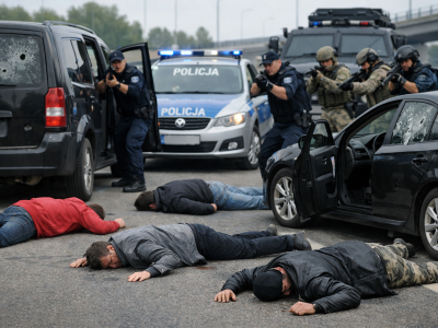 Pościg Hawks zakończony strzelaninią - trzej porywacze zabici