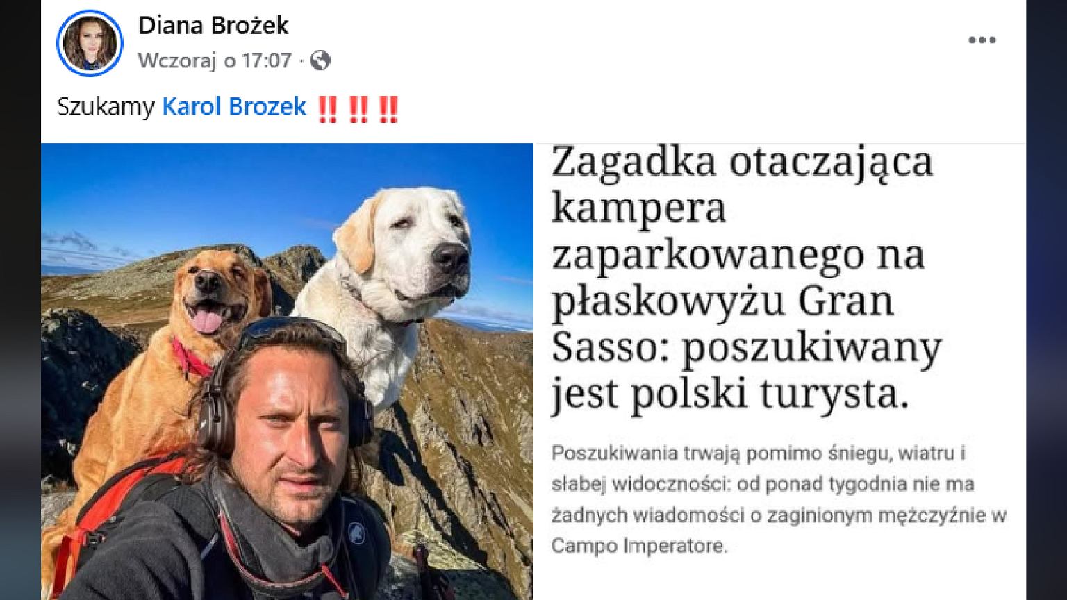 Tajemnicze zaginięcie Polaka we Włoszech. Co znaleziono w kamperze