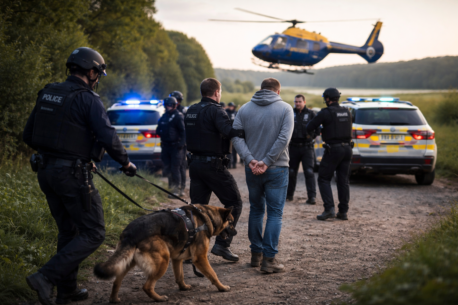Dramatyczne zatrzymanie w Wiltshire: 38-latek oskarżony o gwałt