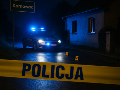 Zabójstwo w Kornowacu. Nie żyje kobieta, zatrzymano mężczyznę