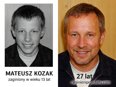 Mateusz Kozak - jak wyglądałby dziś? Progresja wiekowa