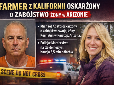 Farmer z Kalifornii oskarżony o zabójstwo żony w Arizonie